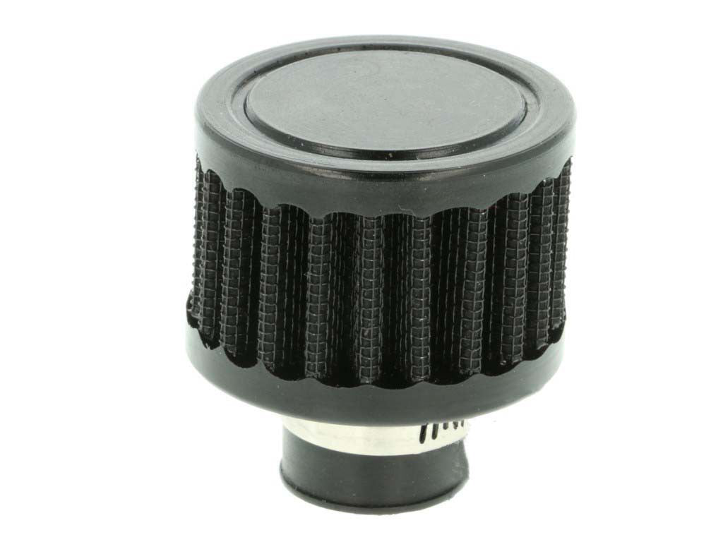 BOOST Products Crankcase Breather Filter with 12mm (0.475") ID Connection, black