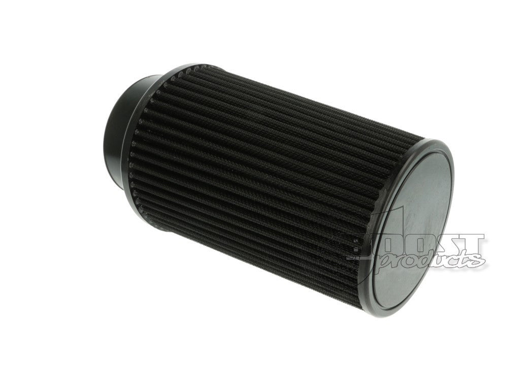 BOOST Products Universal Air Filter 89mm (3.5") ID Connection, 200mm (8.0") length, black