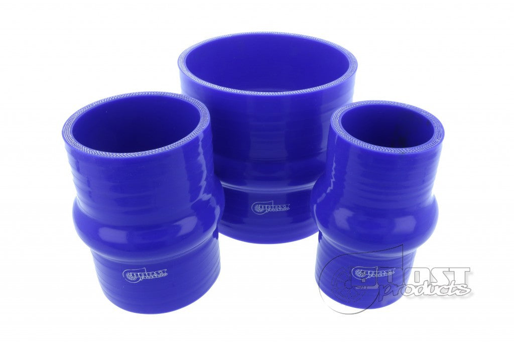 BOOST Products Silicone Coupler with Single Hump, 4" ID, Blue