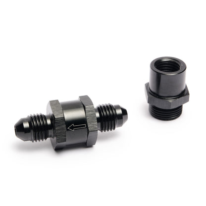 BOOST Products Turbocharger Oil Filter Kit -06 AN (Micron 30/80/150), black