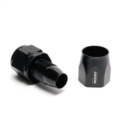 BOOST Products Swivel Hose End -06 AN - straight, black