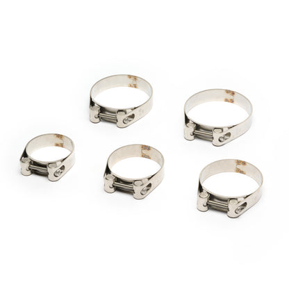 BOOST Products Heavy Duty Stainless Steel Double Bands Clamp 2.36" - 2.55" (60-65mm)