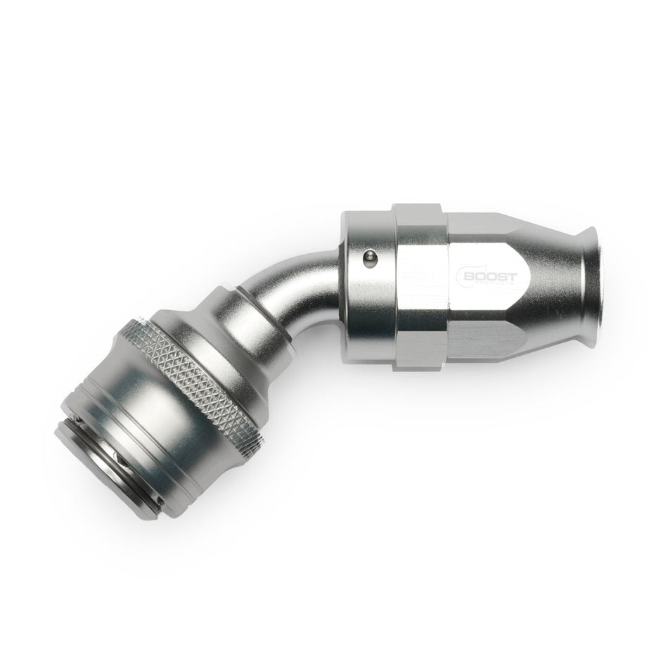 BOOST products Quick Click Female PTFE Hose End -AN - 45°