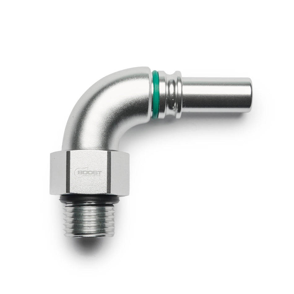 BOOST products High Flow Quick Click Male Adapter -AN to ORB -AN - 90°