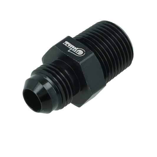 BOOST Products Adapter -06 AN male to 3/8" NPT male, black