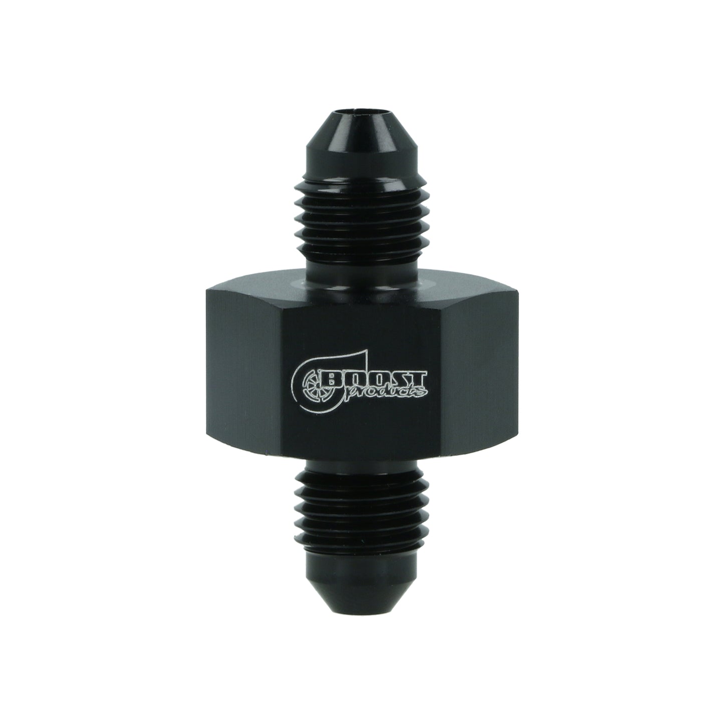 BOOST Products Adapter -04 AN male to -04 AN male with Port 1/8" NPT, black