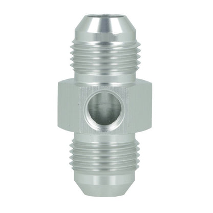 BOOST Products Adapter -08 AN male to -08 AN male with Port 1/8" NPT, silver