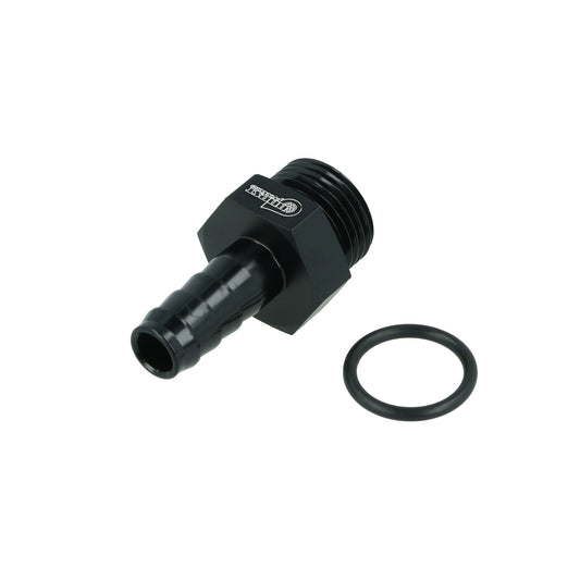 BOOST Products Screw-in Adapter ORB -08 AN male to Barb 10mm (0.4"), black