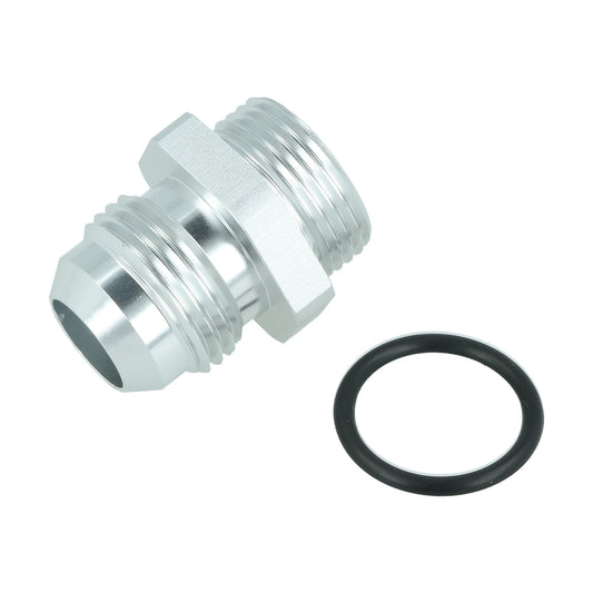 BOOST Products High Flow Adapter -10 AN male to M22x1.5 male with O-Ring, silver