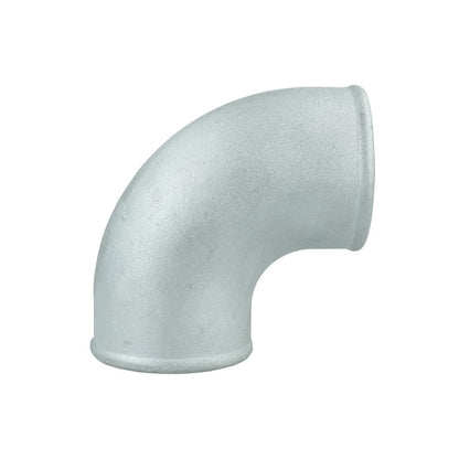 90° cast aluminum reducing elbow 3" / 76mm to 2-1/2" / 63.5mm - tight radius