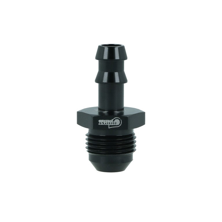 BOOST products Screw-in Adapter -6 AN male to Barb 3/8" (10mm) - satin black