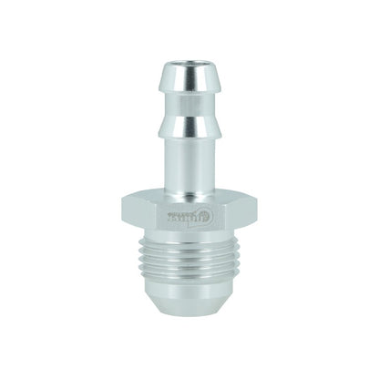 BOOST products Screw-in Adapter -8 AN male to Barb 3/8" (10mm) - satin silver