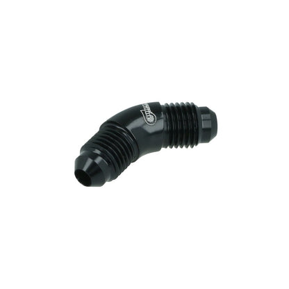 BOOST products High Flow Adapter Union -4 AN male to -4 AN male - 45° - black