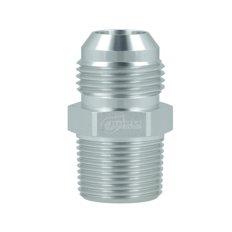 BOOST products Adapter -12 AN male to NPT 3/4" male - satin silver