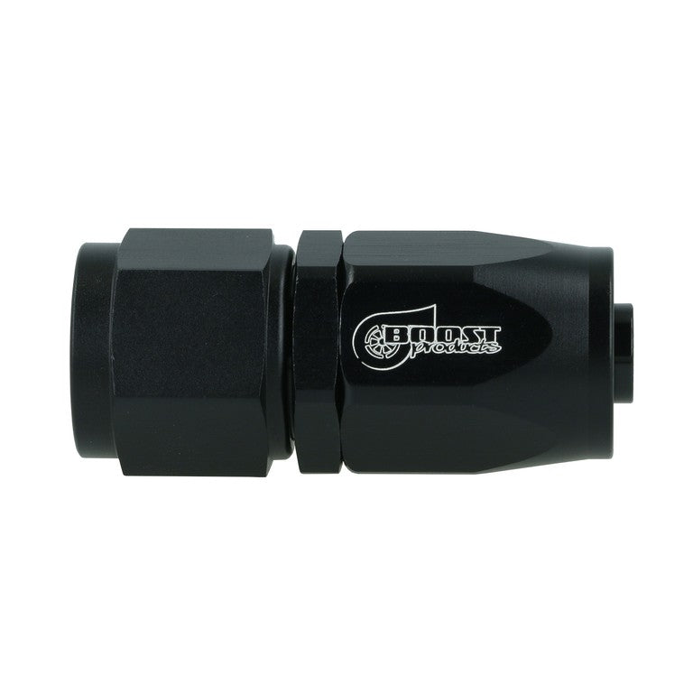 BOOST products Swivel Hose End -8 AN - straight - satin black