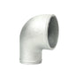 90° cast aluminum reducing elbow 3.5" / 89mm to 3.0" 76mm - tight radius