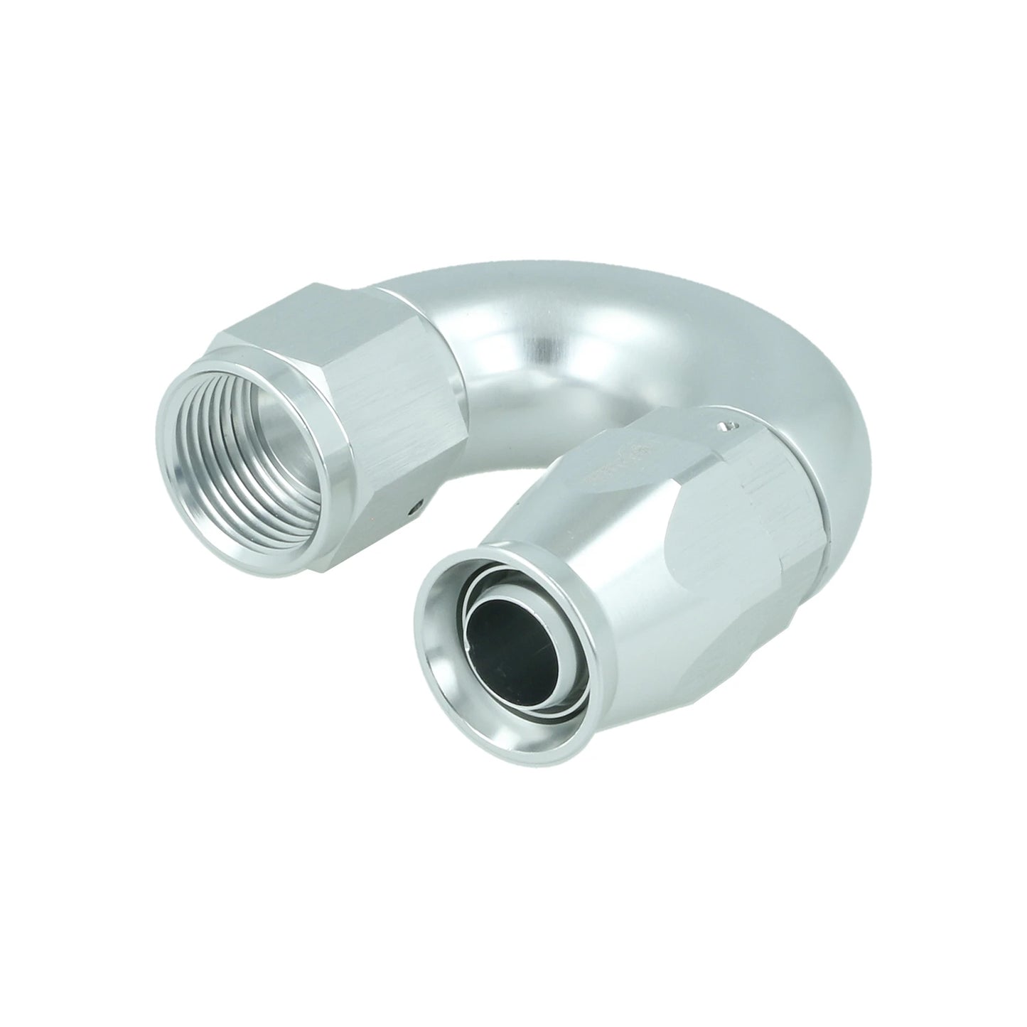 BOOST products High Flow PTFE Swivel Hose End -10 AN - 180° - silver