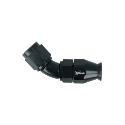 BOOST products High Flow PTFE Swivel Hose End -4 AN - 45° - black