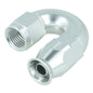 BOOST products High Flow PTFE Swivel Hose End -4 AN - 180° - silver