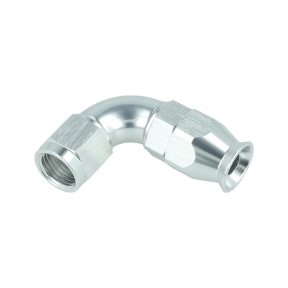 BOOST Products High Flow PTFE Swivel Hose End -06 AN - 90 degree, silver