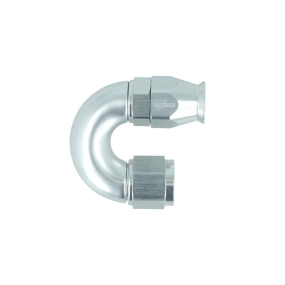 BOOST products High Flow PTFE Swivel Hose End -8 AN - 180° - silver