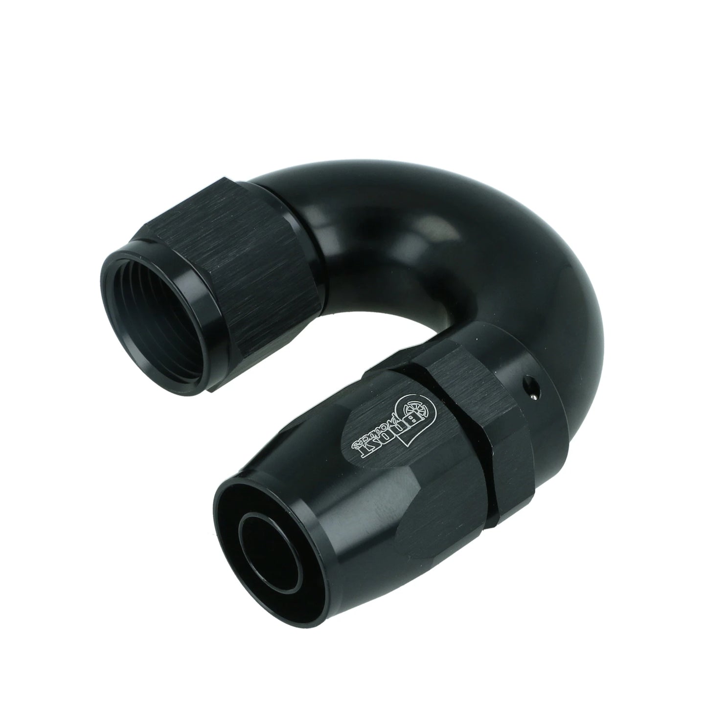 BOOST products High Flow Swivel Hose End -10 AN - 180° - black