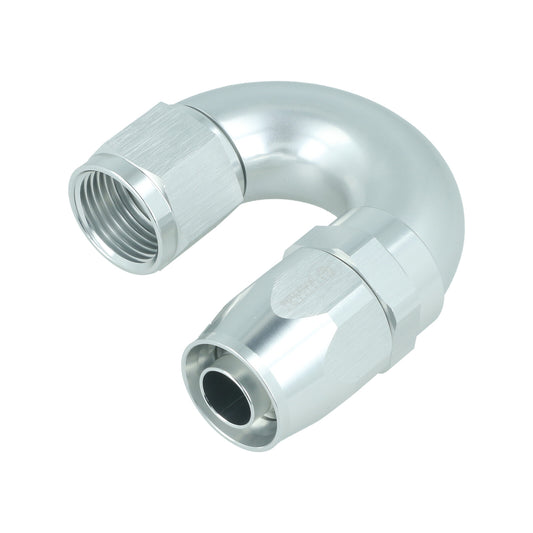 BOOST products High Flow Swivel Hose End -10 AN - 180° - silver