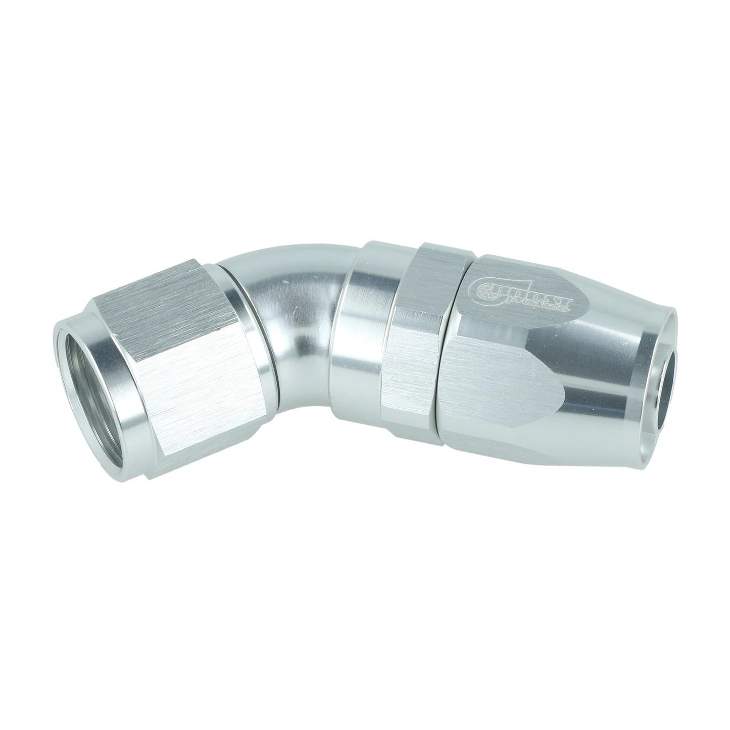 BOOST products High Flow Swivel Hose End -10 AN - 45° - silver