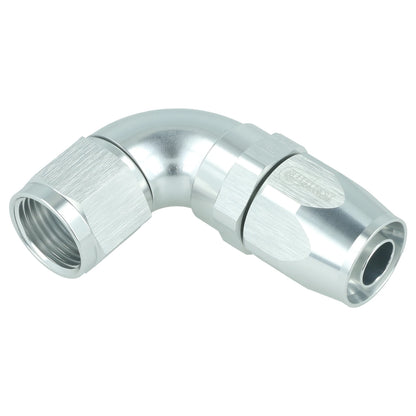 BOOST products High Flow Swivel Hose End -10 AN - 90° - silver