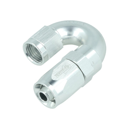 BOOST products High Flow Swivel Hose End -6 AN - 180° - silver