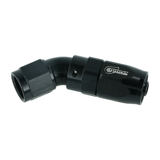 BOOST products High Flow Swivel Hose End -6 AN - 45° - black