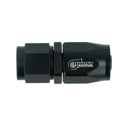 BOOST products Swivel Hose End -6 AN - straight - satin black