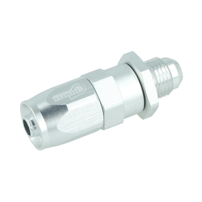 BOOST products Hose End -6 AN to -6 AN male - satin silver