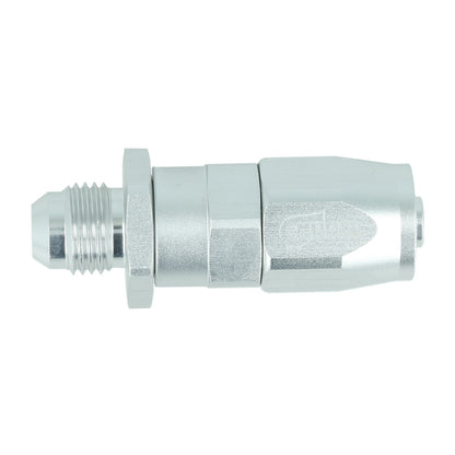 BOOST products Hose End -6 AN to -6 AN male - satin silver