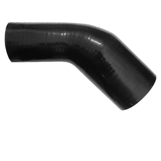 BOOST Products Silicone Reducer Elbow 45 degree, 89mm (3.5") - 80mm (3.15") ID, black