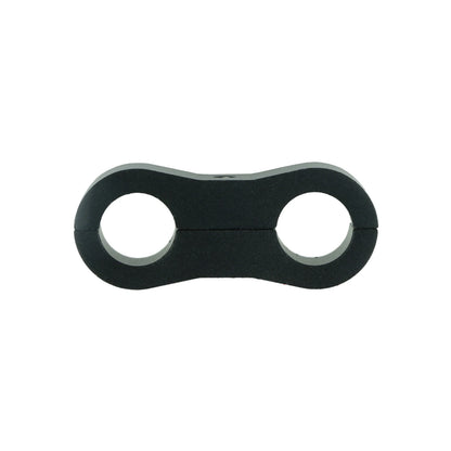 BOOST products Dual Hose Clamp Bracket / Separator 11,1mm (7/16") - satin black