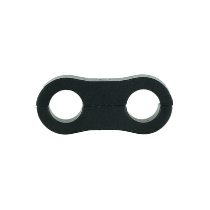 BOOST products Dual Hose Clamp Bracket / Separator 13,5mm (17/32") - satin black