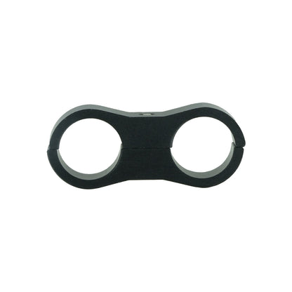 BOOST products Dual Hose Clamp Bracket / Separator 14,3mm (9/16") - satin black