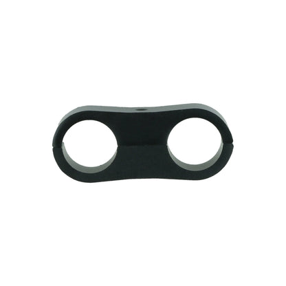 BOOST products Dual Hose Clamp Bracket / Separator 15.9mm (5/8") - satin black