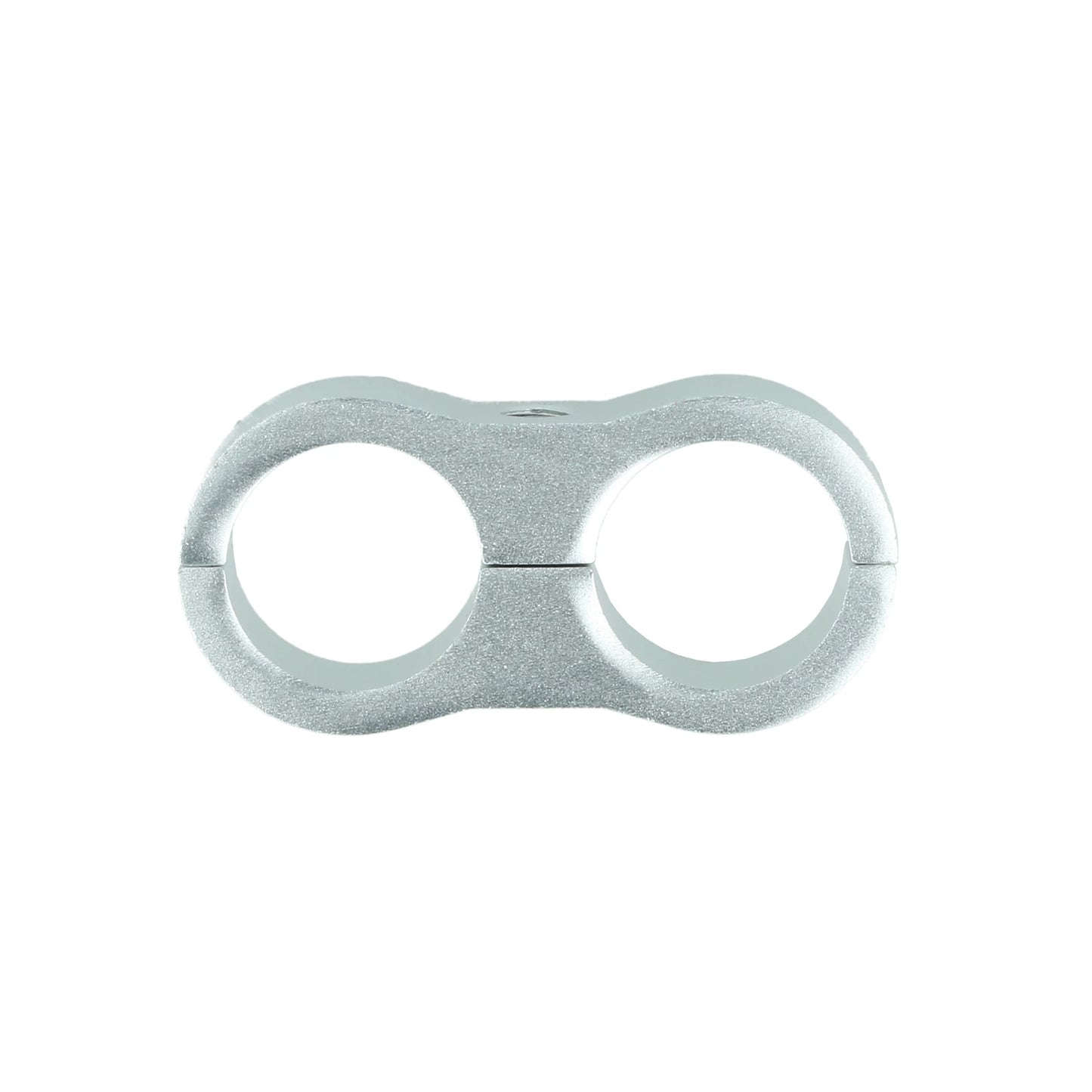 BOOST products Dual Hose Clamp Bracket / Separator 20,6mm (13/16") - satin silver