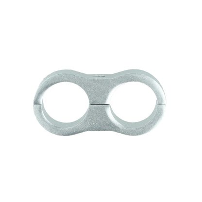 BOOST products Dual Hose Clamp Bracket / Separator 20,6mm (13/16") - satin silver