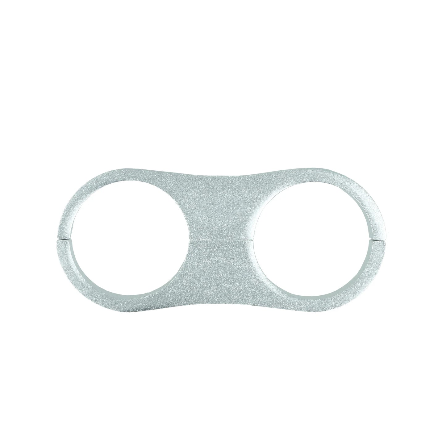 BOOST products Dual Hose Clamp Bracket / Separator 25,4mm (1") - satin silver