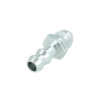 BOOST Products Screw-in Adapter -06 AN male to Barb 3/8" (10mm), silver