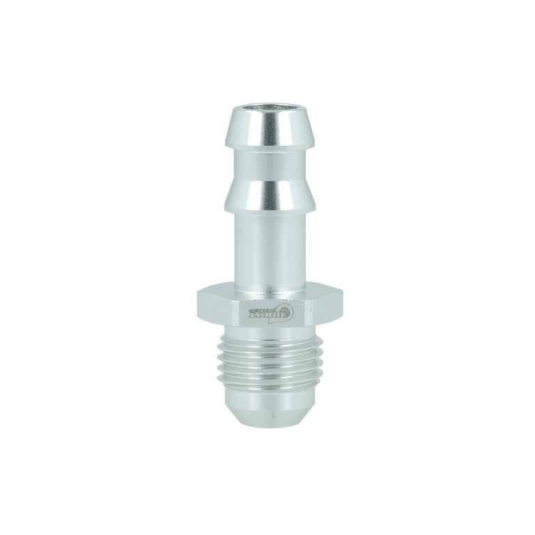 BOOST Products Screw-in Adapter -06 AN male to Barb 3/8" (10mm), silver