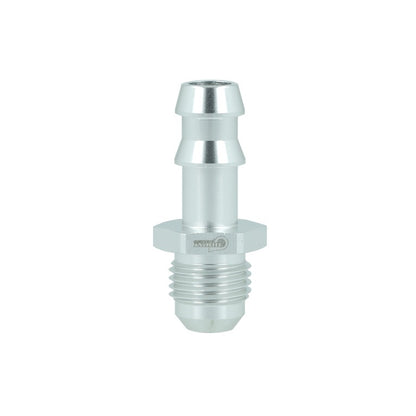 BOOST Products Screw-in Adapter -06 AN male to Barb 3/8" (10mm), silver