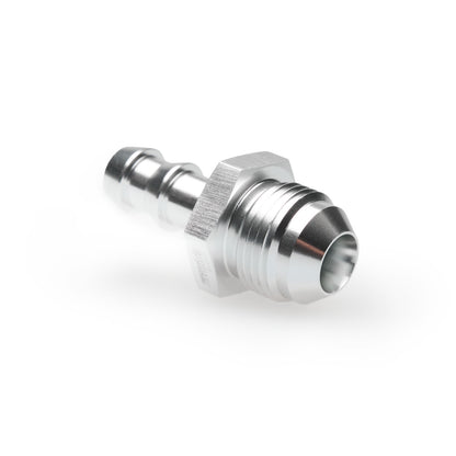 BOOST Products Screw-in Adapter -08 AN male to Barb 3/8" (10mm), silver