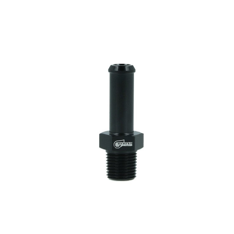 BOOST Products Screw-in Adapter 1/8" NPT male to Hose Connection 5/16" (8mm), black