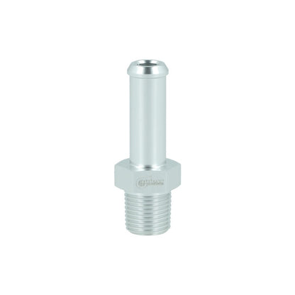 BOOST Products Screw-in Adapter 1/8" NPT male to Hose Connection 5/16" (8mm), silver