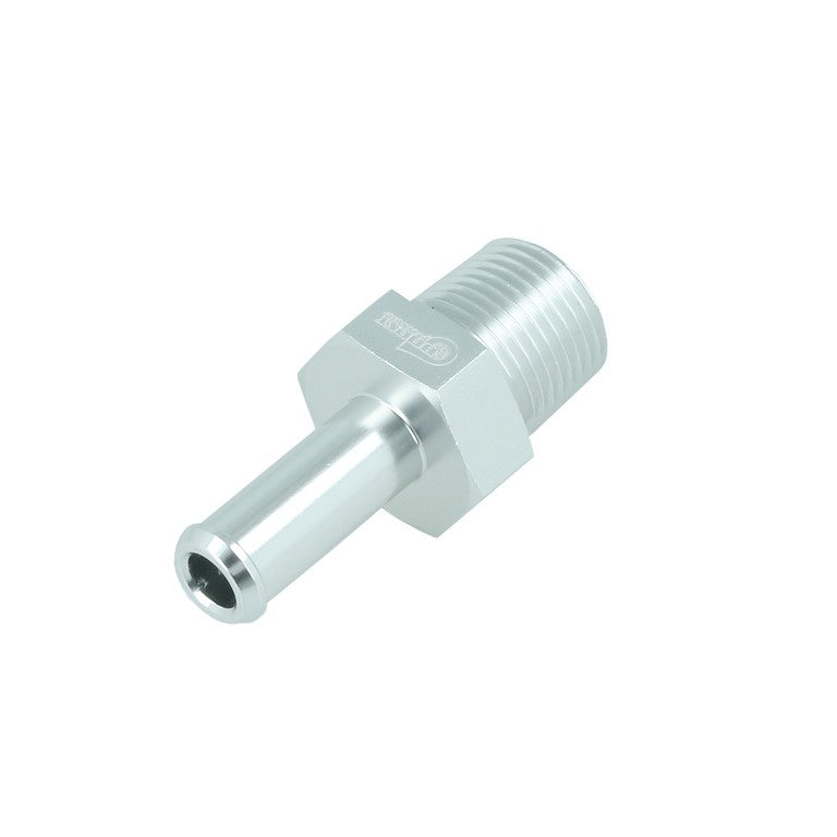 BOOST Products Screw-in Adapter 3/8" NPT male to Hose Connection 3/8" (10mm), silver