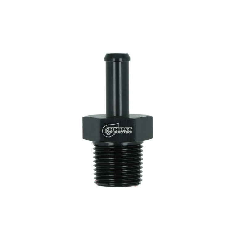 BOOST Products Screw-in Adapter 3/8" NPT male to Hose Connection 5/16" (8mm), black
